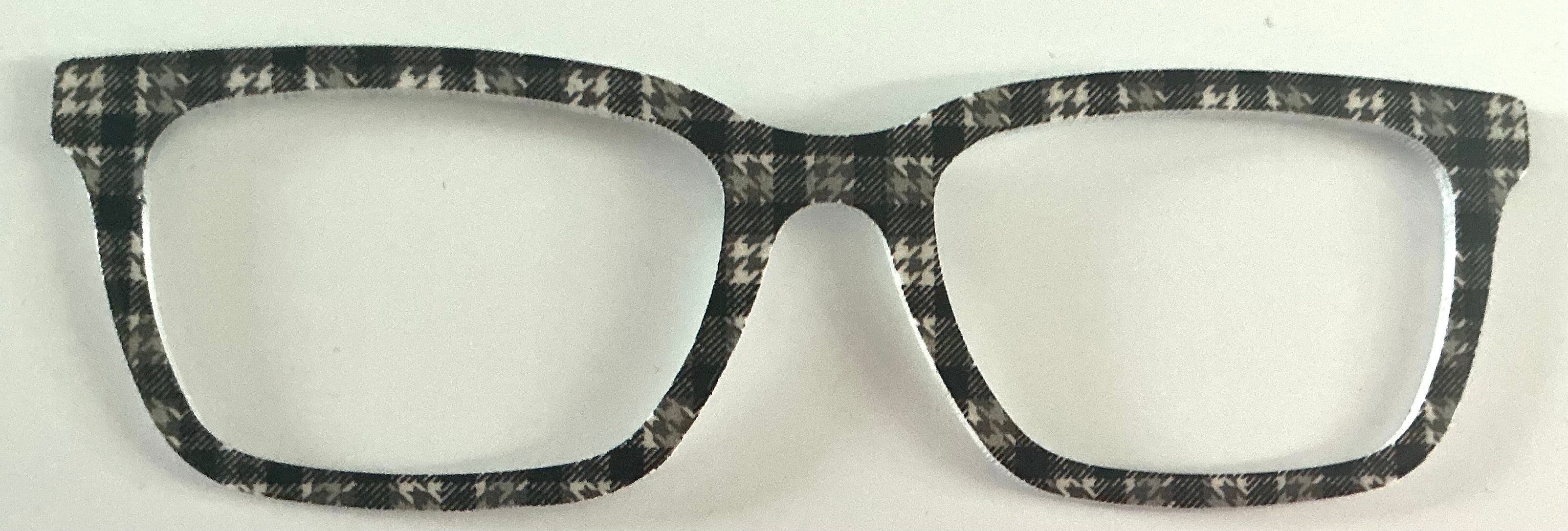 Larkin Topper; black and white houndstooth plaid