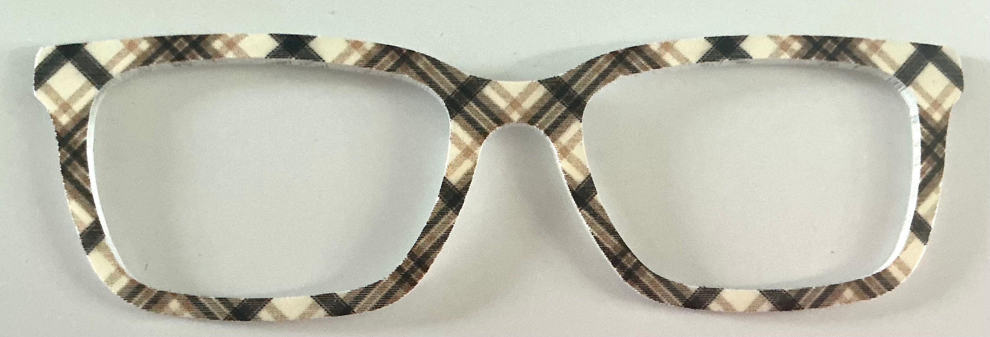 Larkin Topper; black, tan, white plaid