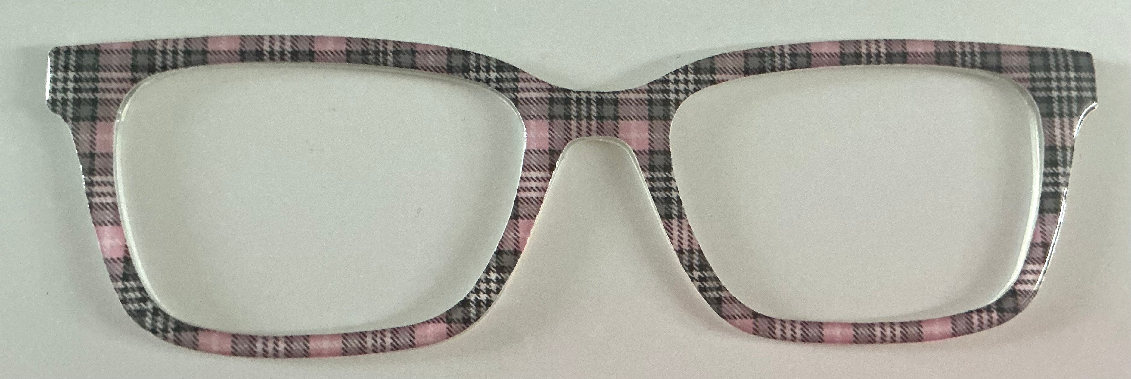 Larkin Topper; pink and black plaid