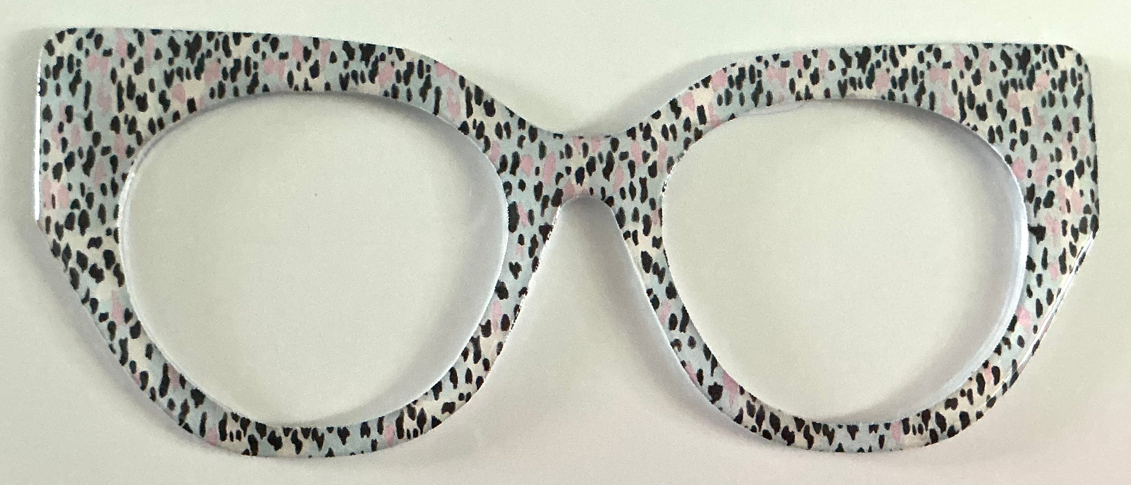 Zuri Topper; hybrid; pink/black/cream/aqua dots