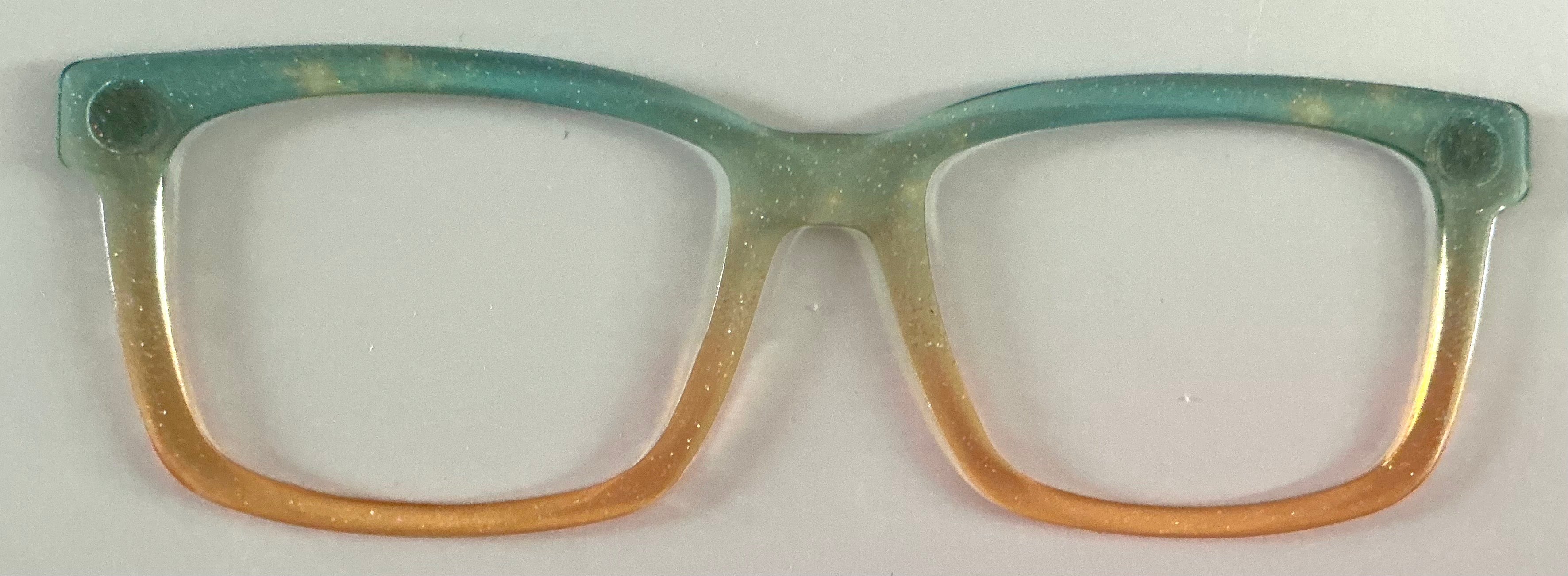 Kirby Topper; teal/gold gradient