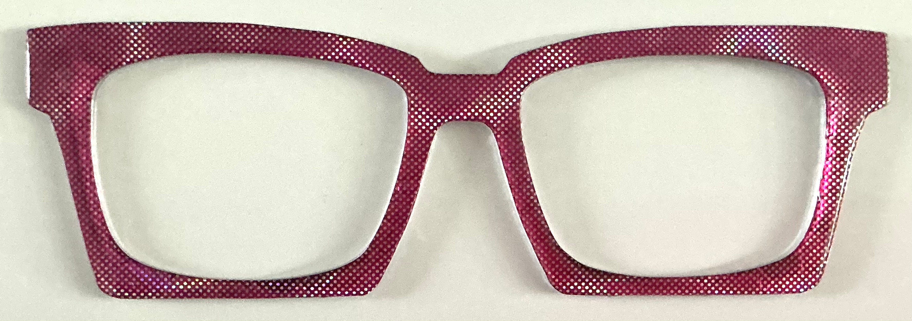 Kirby Case Topper; dark pink and silver holographic