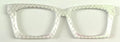 Kirby Case Topper; white with silver foil diamond pattern