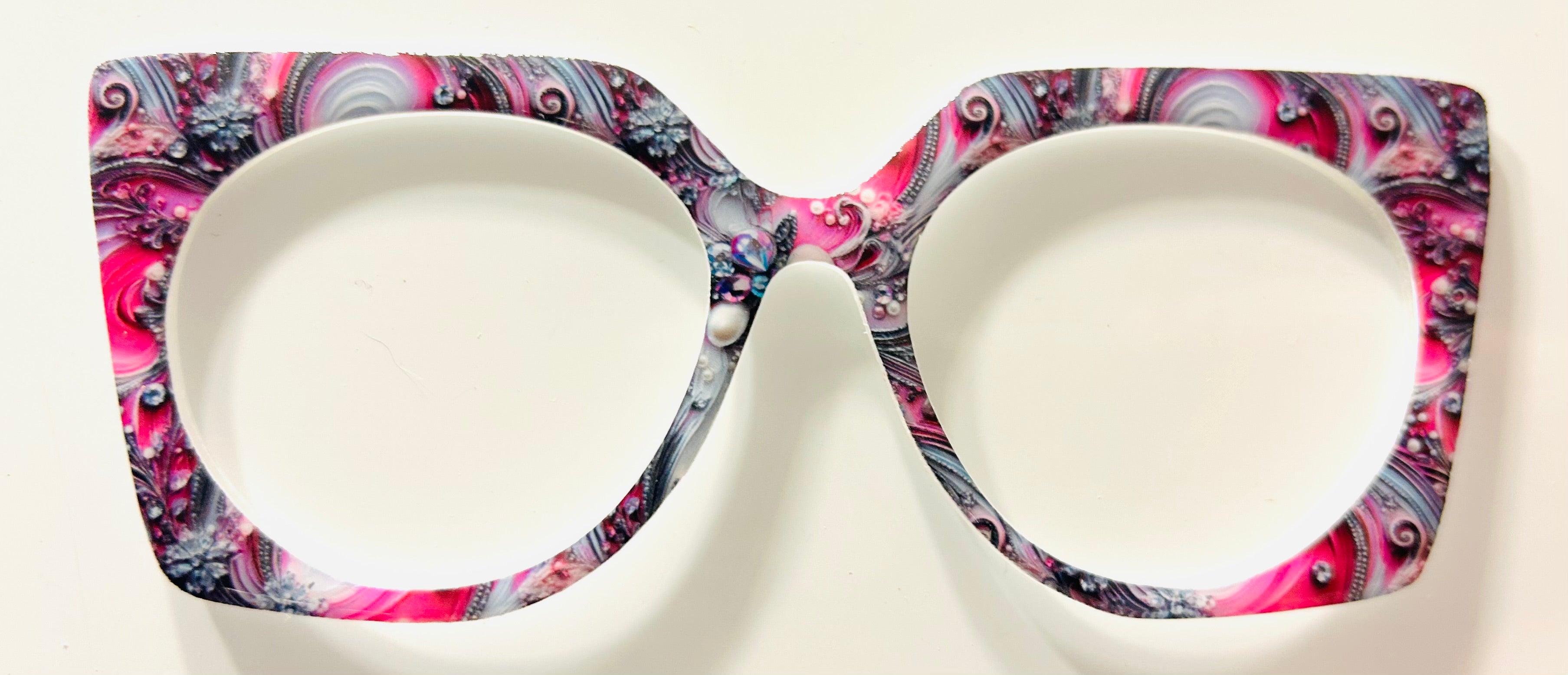 Zuri Topper; hybrid; Melissa's Magnetic Marvels; pink pearl and swirls; *has matching earrings**