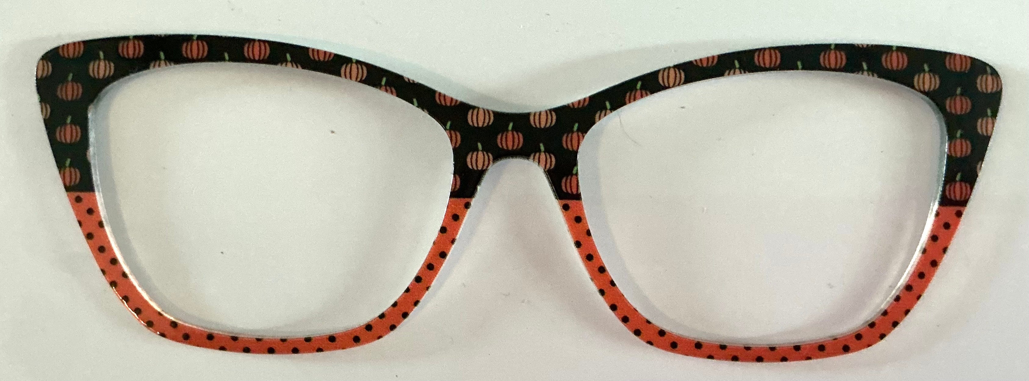 PAIR Wanda Topper; pumpkin/orange polka dot split