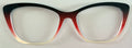 PAIR Wanda Topper; dark red to cream gradient