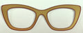 Wanda; Tasha's Top Frames; gold with burgundy outline