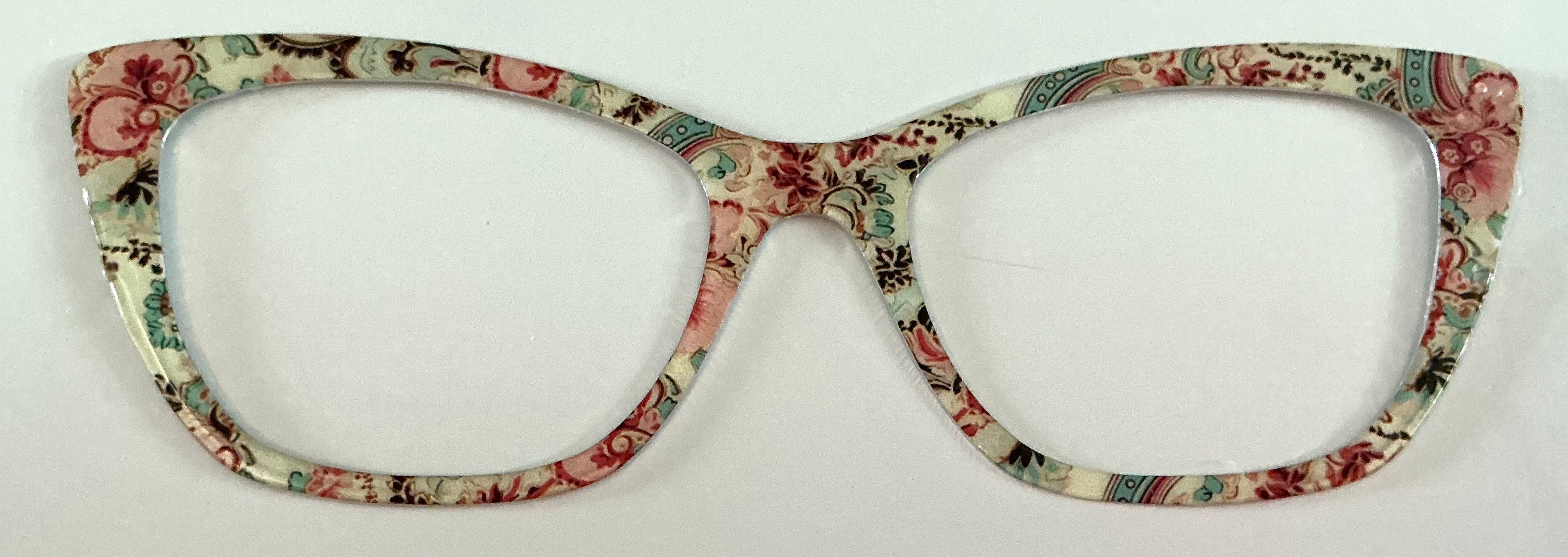 Wanda; Tasha's Top Frames; burgundy/green/cream paisley