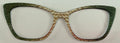 Wanda; Tasha's Top Frames; dark green to tan vertical fade alcohol ink drip