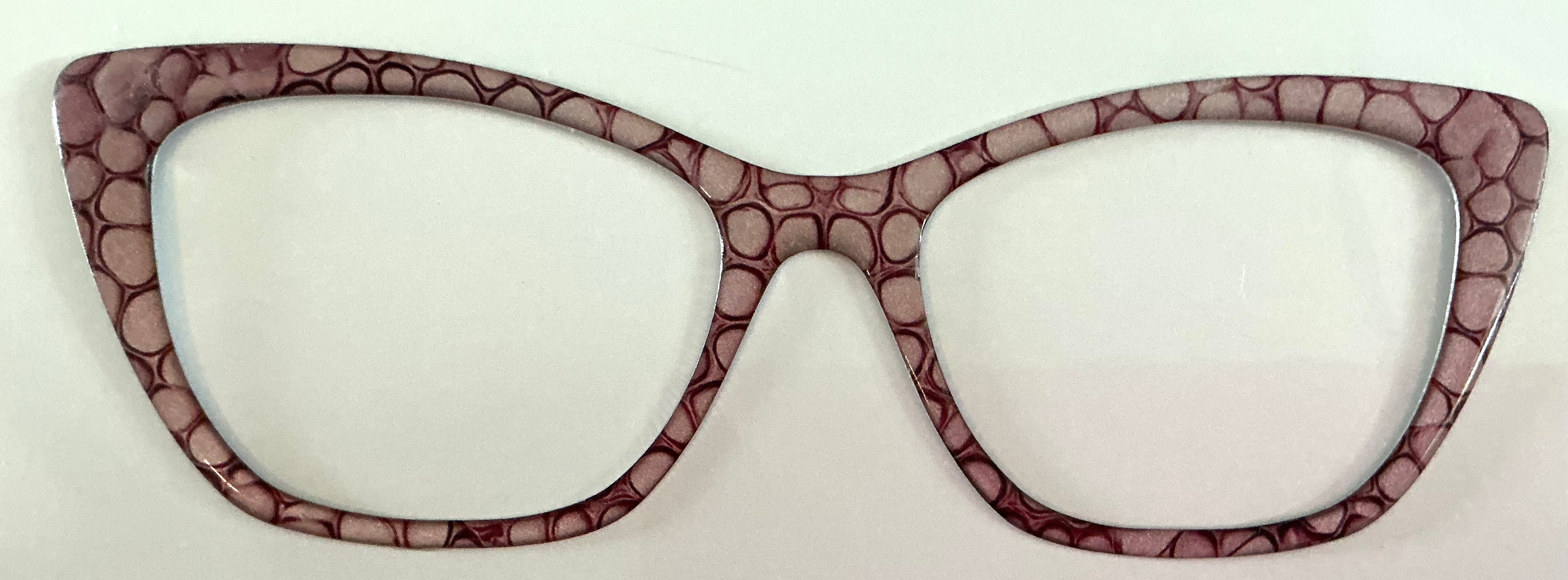 Wanda; Tasha's Top Frames; reddish brown alcohol ink drip
