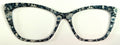 Wanda; Tasha's Top Frames, blue floral on black