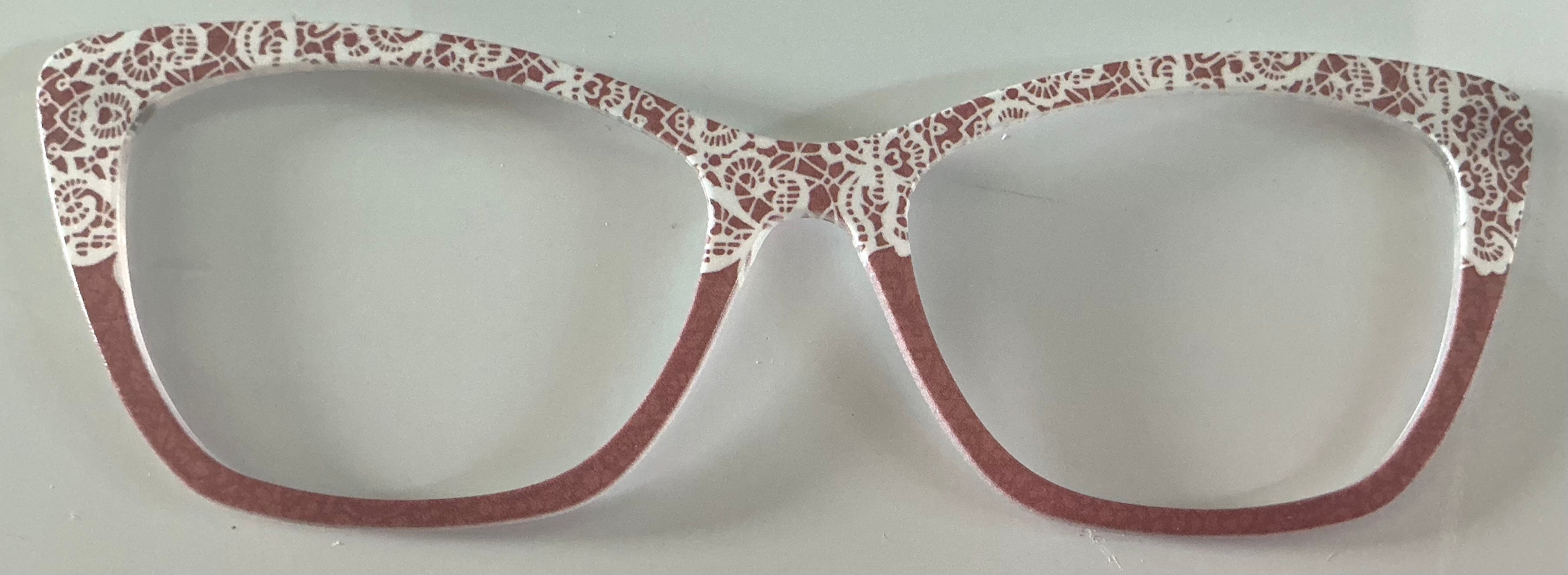 Wanda Topper; lace to blush fade