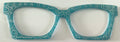 Wanda Case Topper; teal with white designs