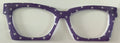 Wanda Case Topper; purple and white polka dot