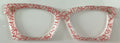 Wanda Case Topper; white with red/pink squiggles