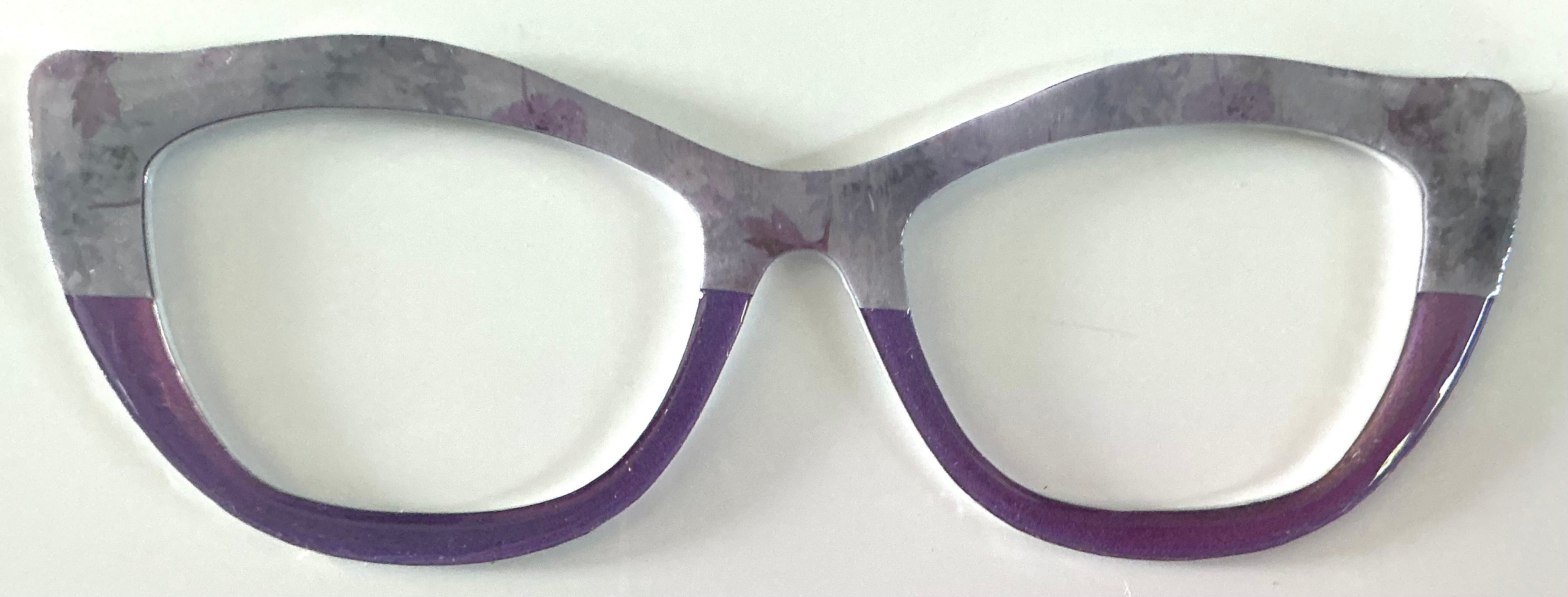Wanda Topper; Creator; lavender floral/purple split