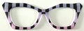 Wanda Cleo Topper; black and pastel rectangles