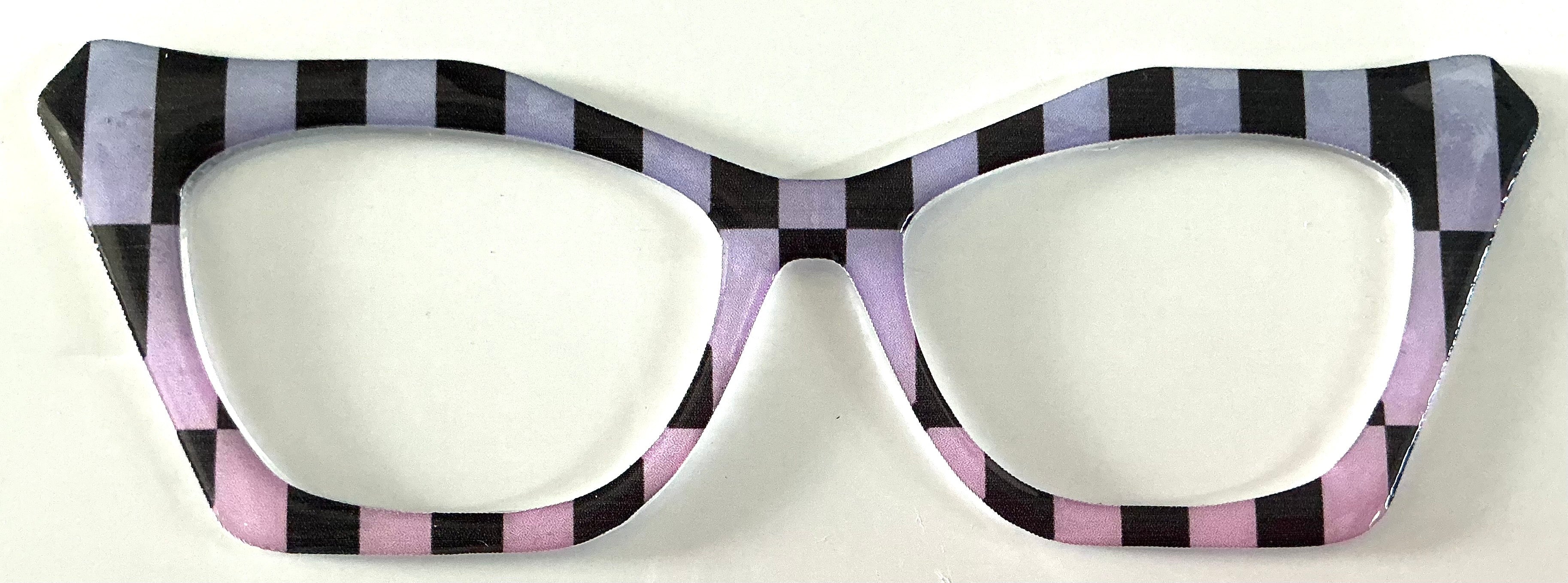 Wanda Cleo Topper; black and pastel rectangles