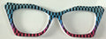 Wanda Cleo Topper; black and multicolored rectangles