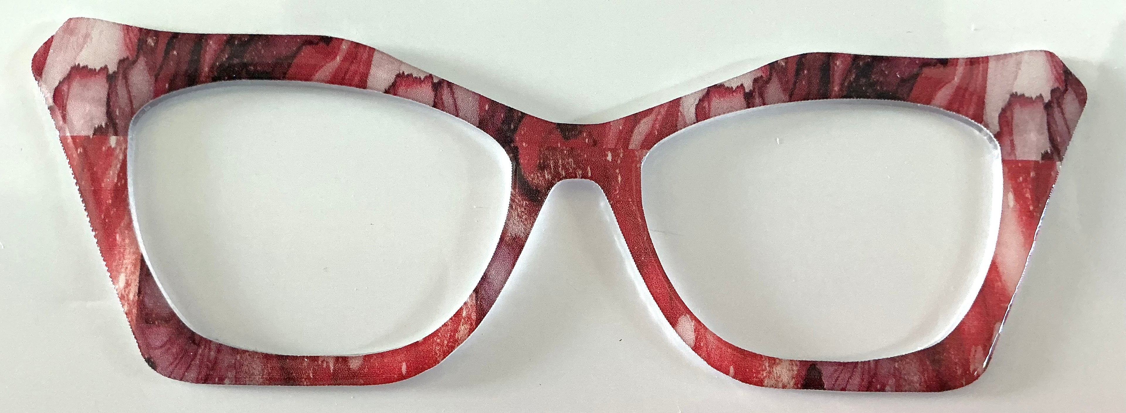 Wanda Cleo Topper; red toned design