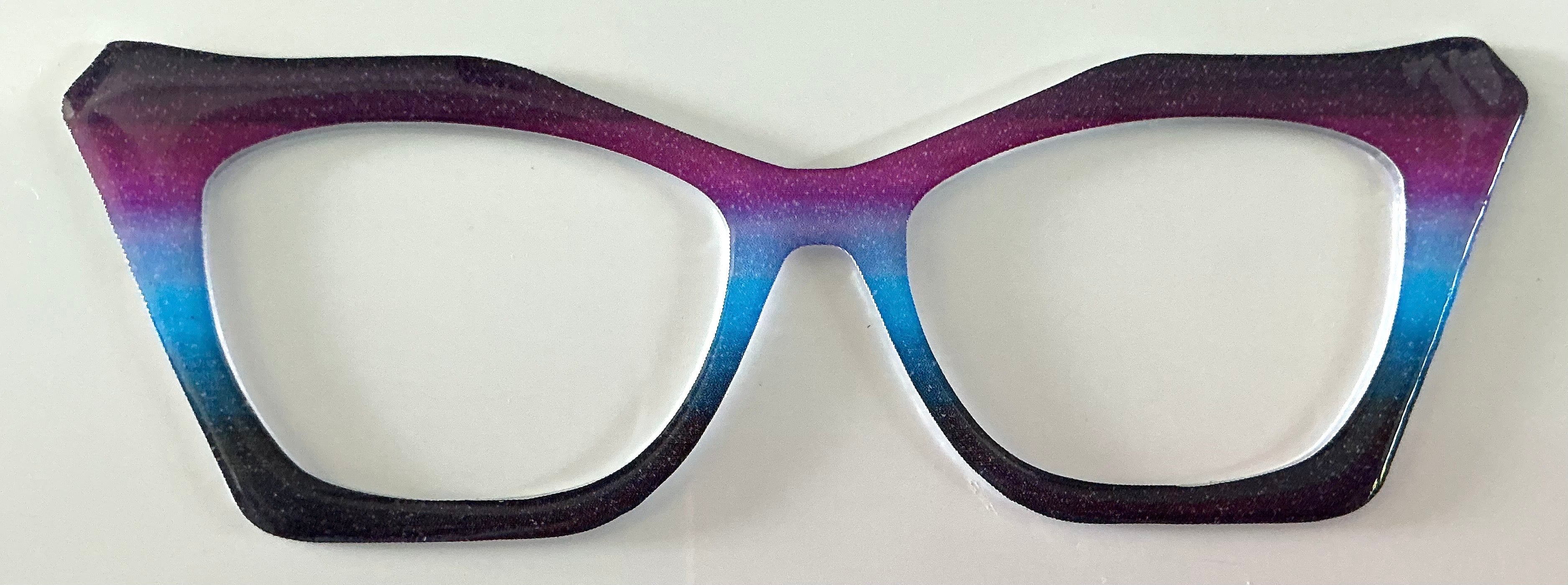 Wanda Cleo Topper; purple/blue/black gradient