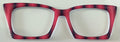 Wanda hybrid Topper; pink and black vertical stripe