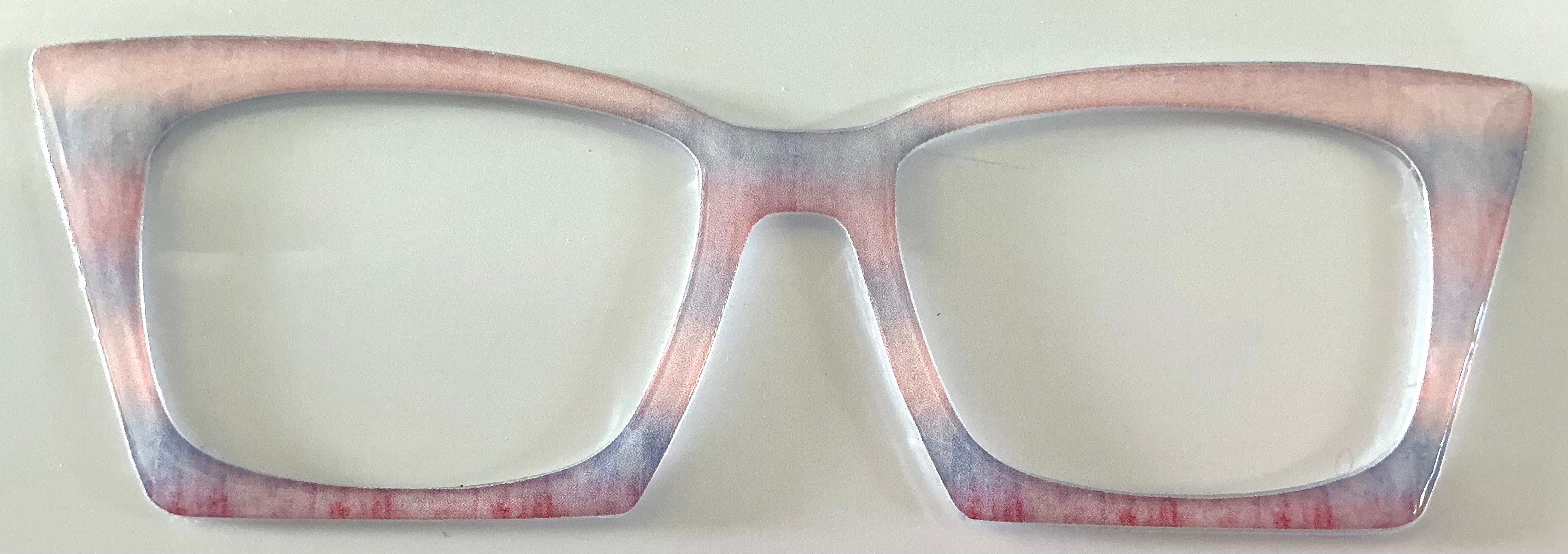 Wanda Case Topper; light pink/purple/peach fade