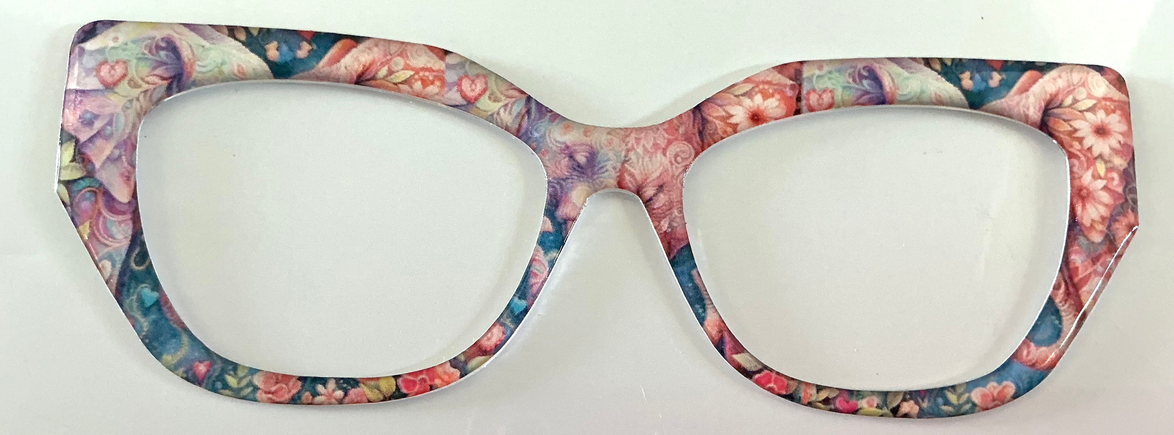 Wanda hybrid Topper; pink and blue floral shine
