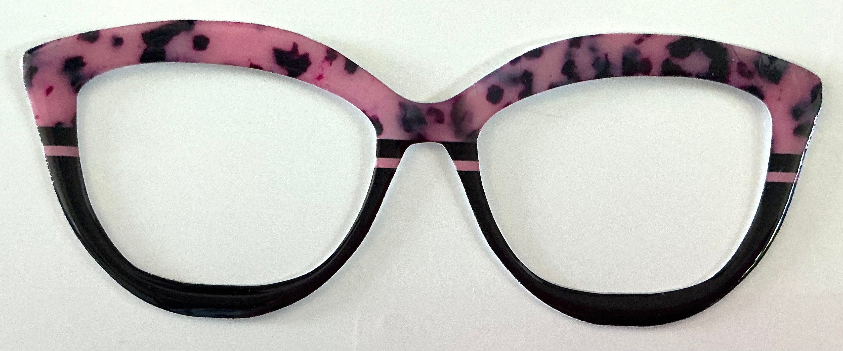 Wanda hybrid Topper; pink tort/black split