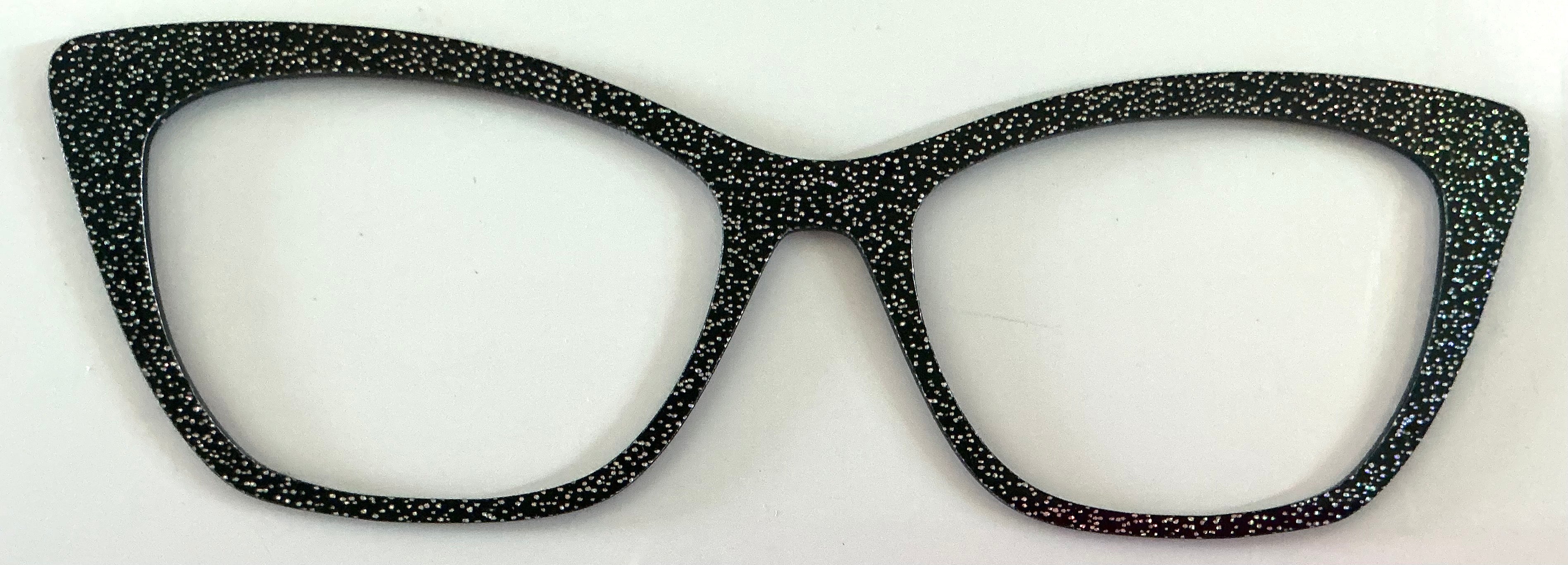 Wanda Topper; black glitter