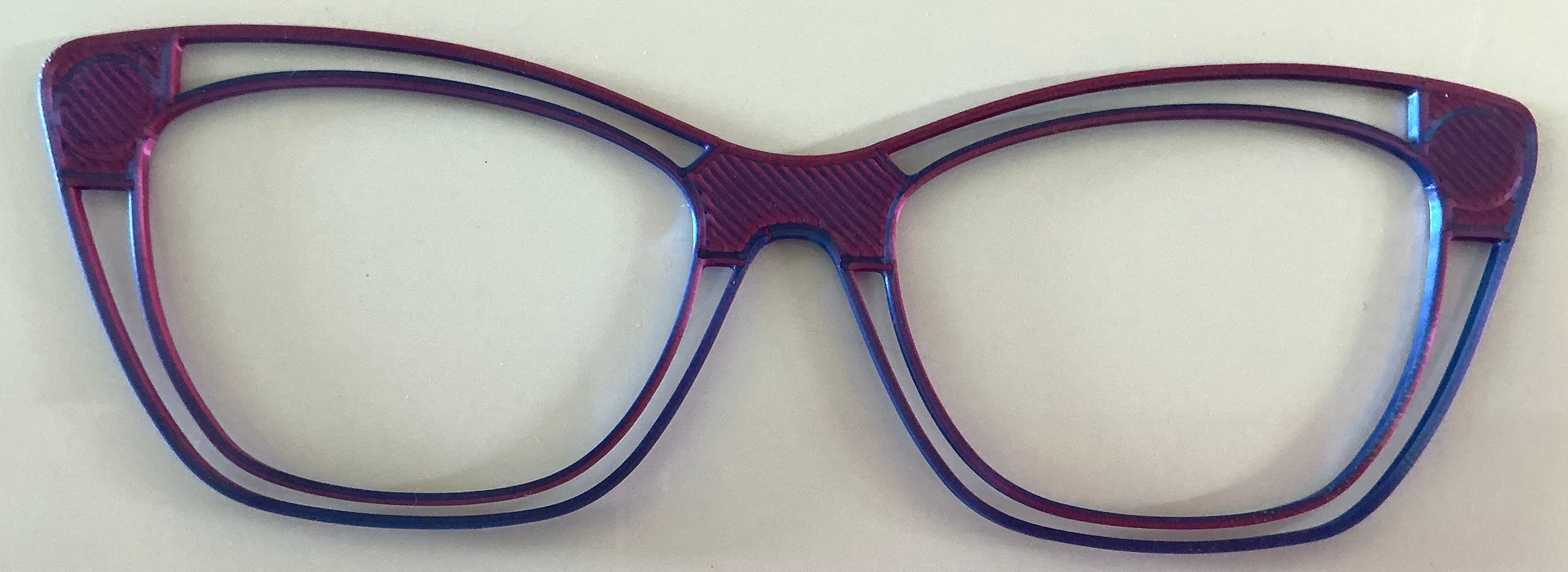 Wanda Topper; contour blank; purple