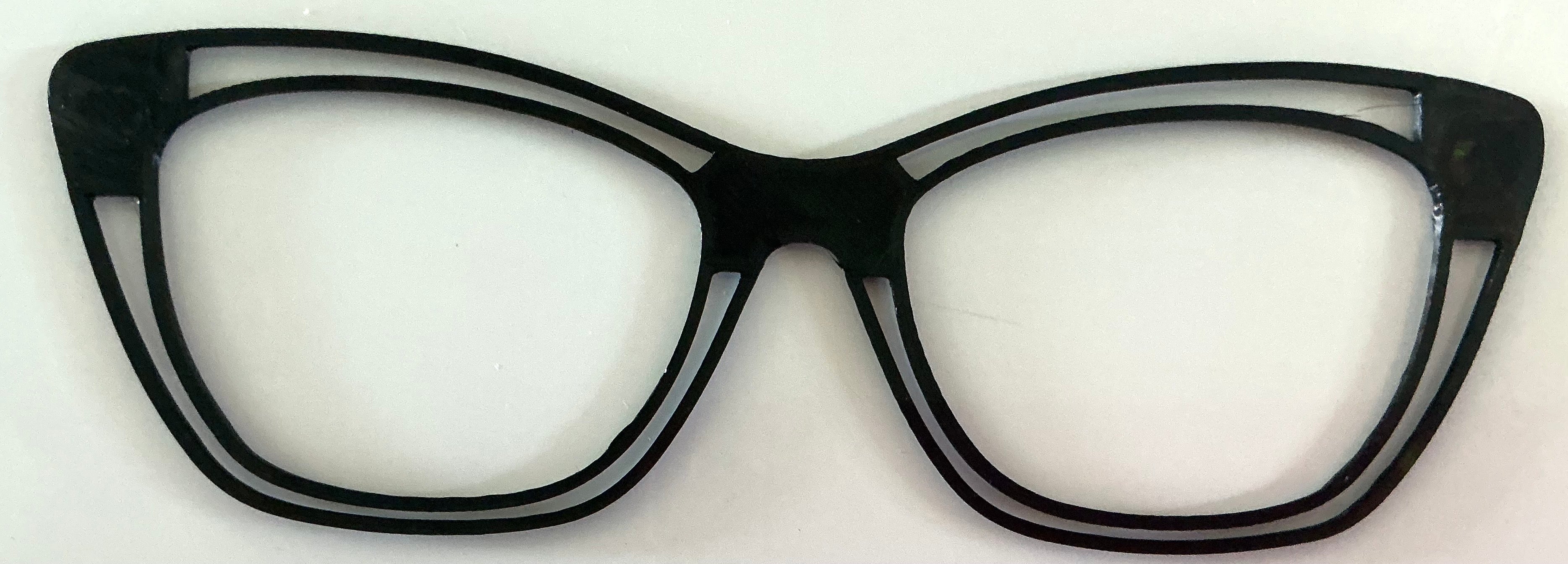 Wanda Topper; contour blank; black