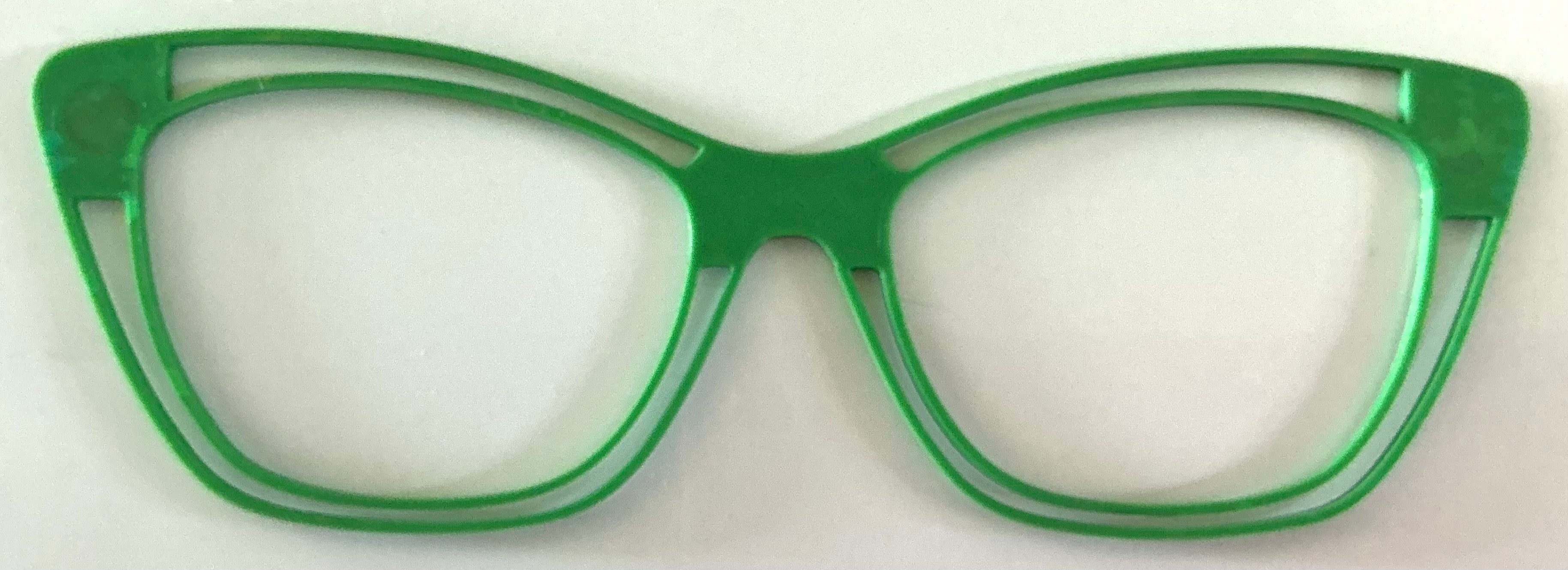 Wanda Topper; contour blank; green