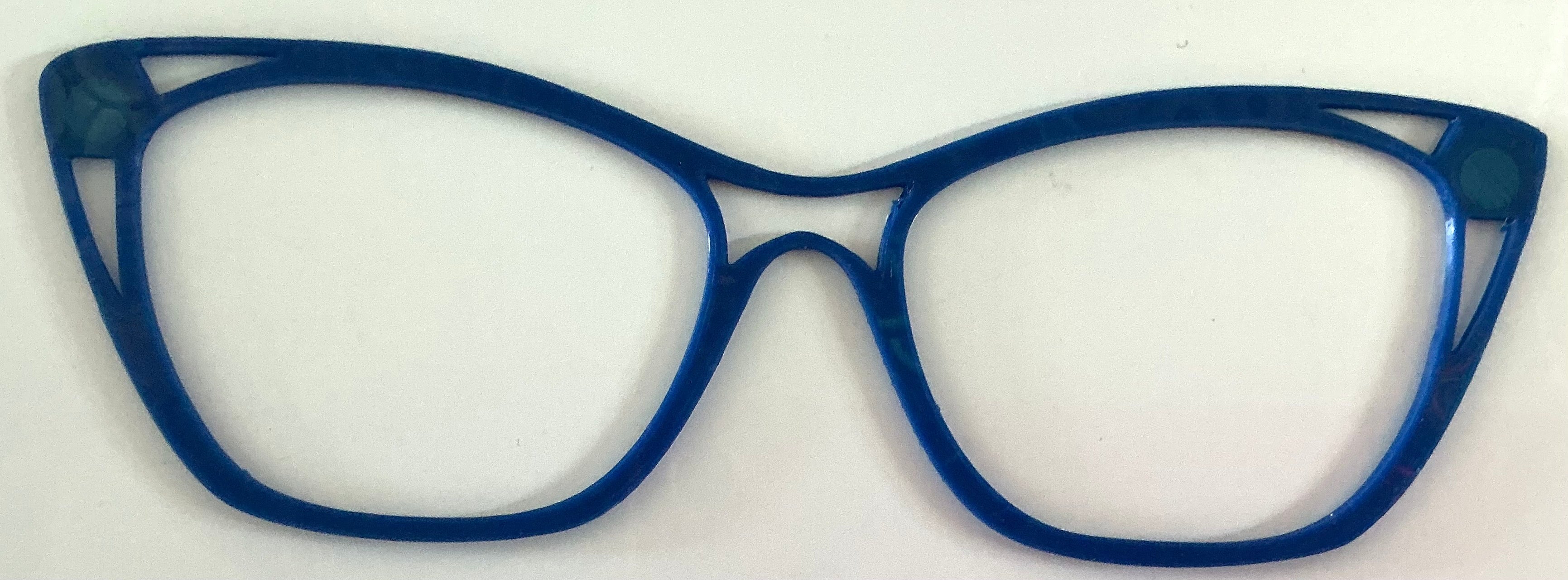 Wanda Topper; contour blank; blue