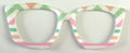 Murphy Topper; hybrid; pastel stripes on white