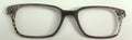 Finley Topper; brown translucent with side scroll
