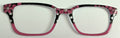 Finley Topper; pink flowers and black polka dot/pink split