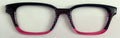 Finley Topper; translucent pink and black heart split