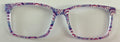 PAIR Kirby Topper; navy blue and magenta sea shells