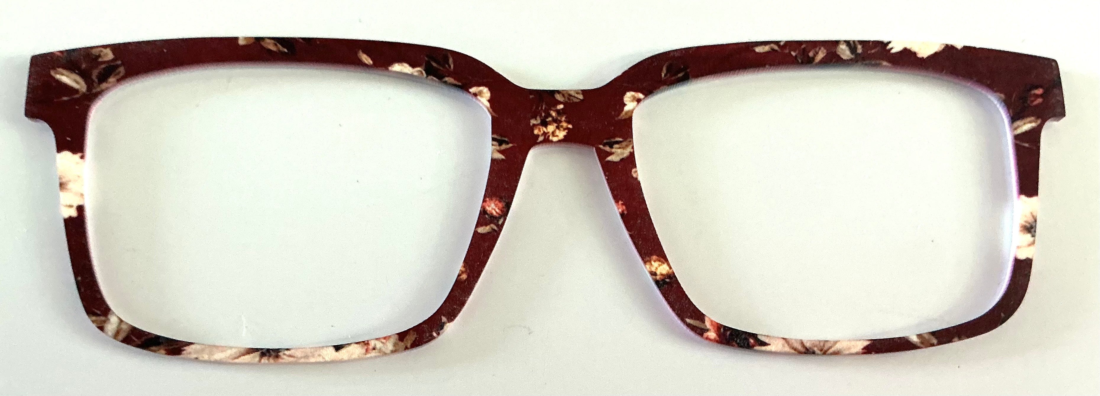 Kirby Topper; burgundy floral