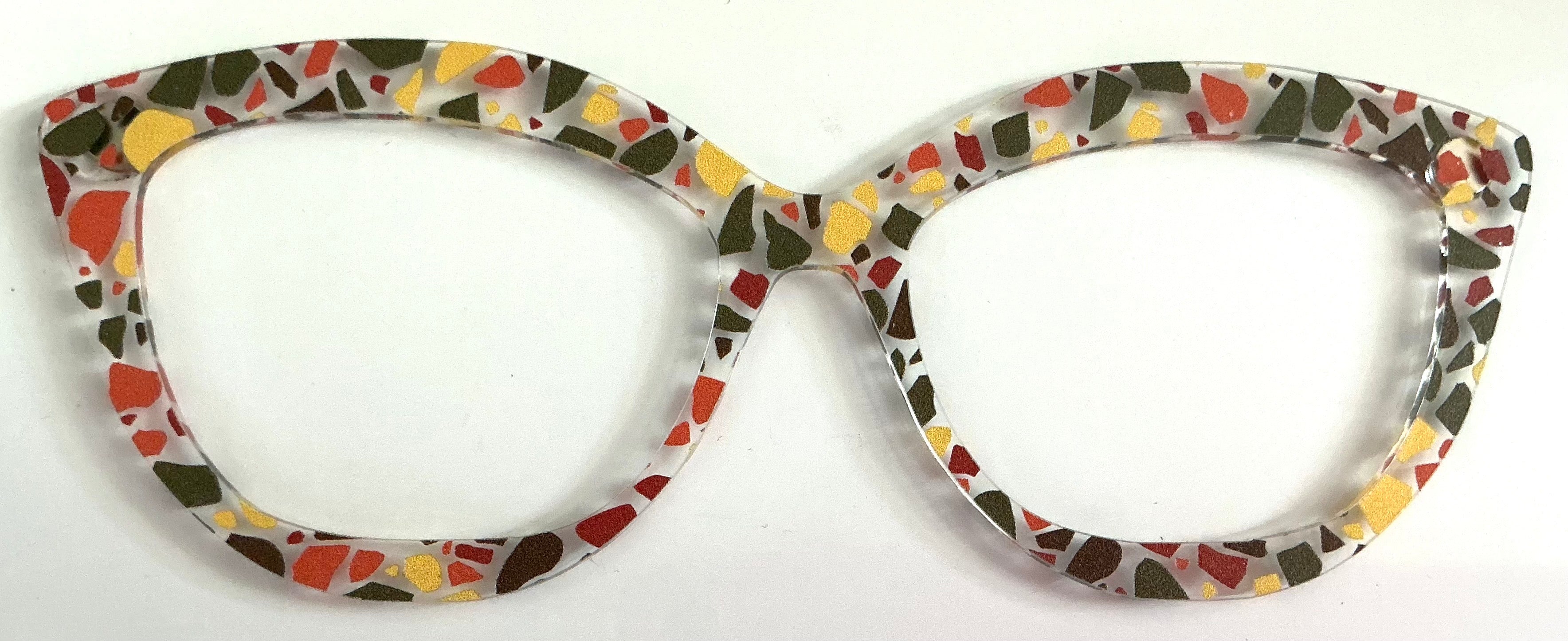 Wan-Zuri Topper; Kiki’s Crafty Designs; green, yellow,  and orange misc pieces
