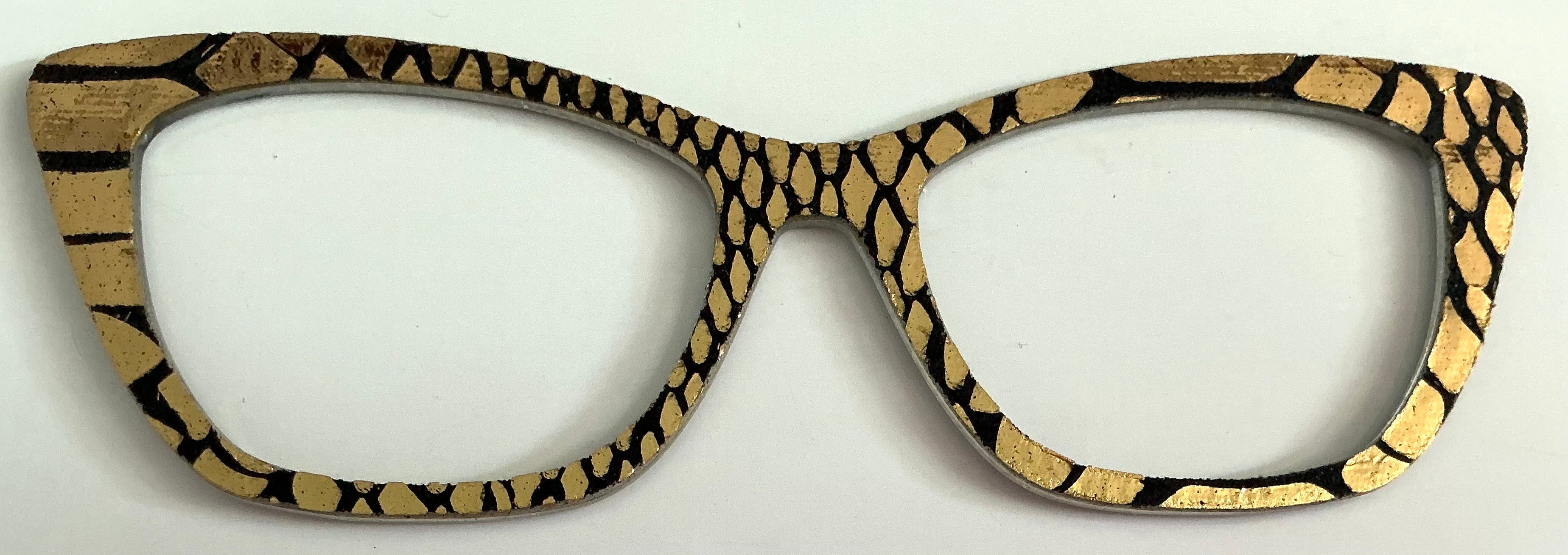 Wanda Topper; Laser Nonna; gold and black scales