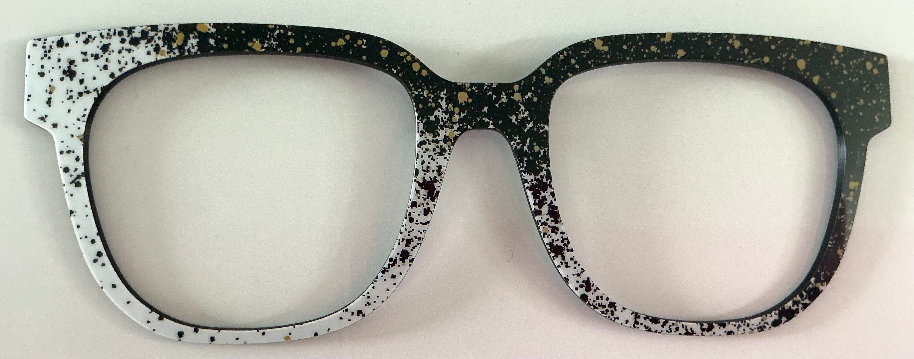 PAIR Murphy Topper; black and white paint splatter