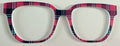 Murphy Topper; Kiki’s Crafty Designs; magenta and navy plaid