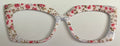 Wanda Topper; hybrid; pink flowers and bows on white
