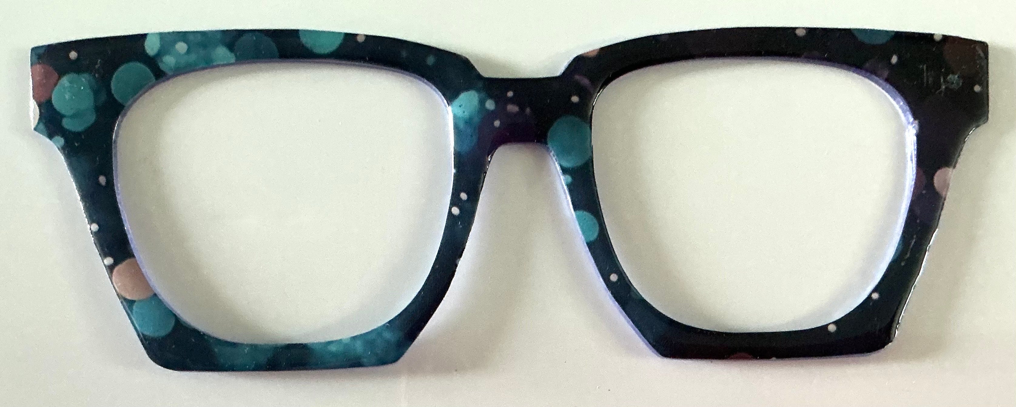 Murphy Topper; black with teal spots