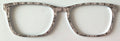 Casper Topper; black floral design on pale pink