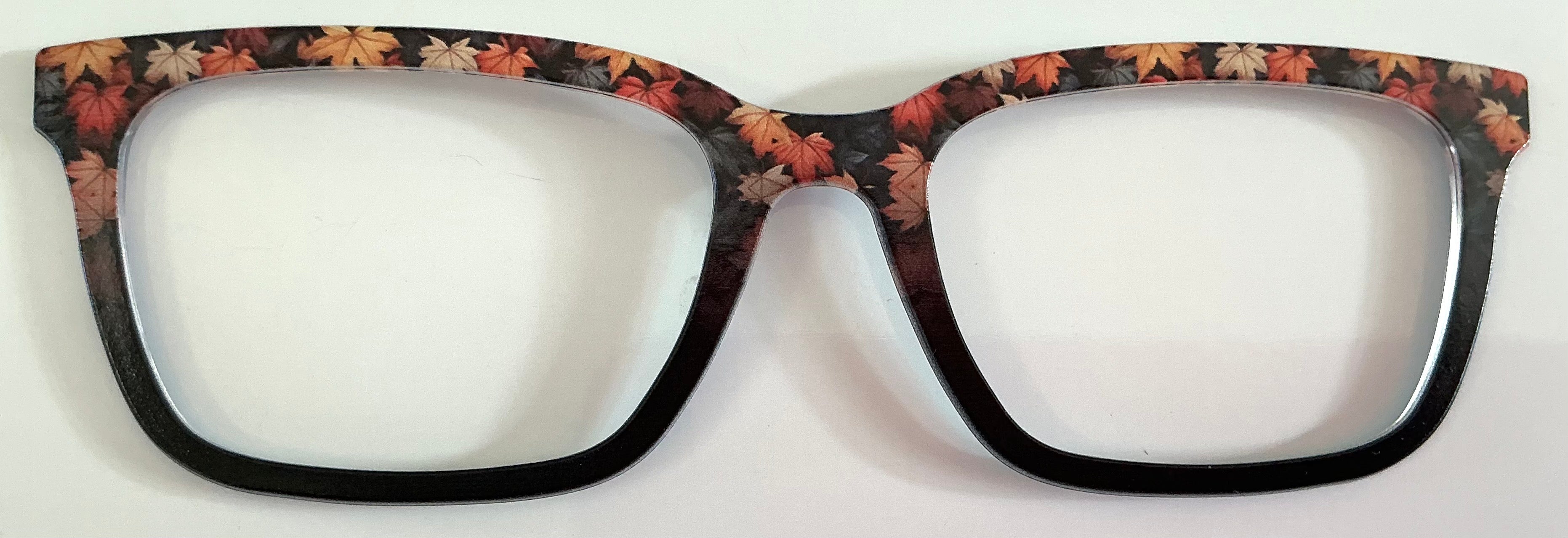 Larkin Topper; autumn maple leaves to black fade