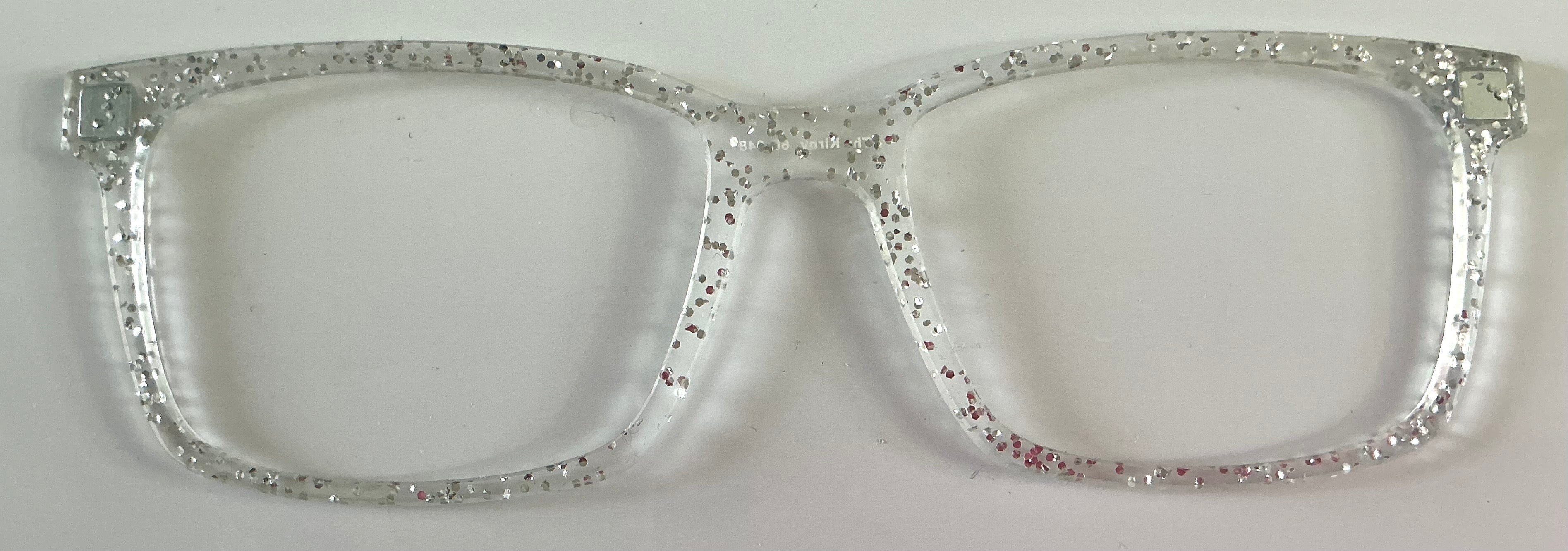 PAIR Kirby Topper; Clear Glitter