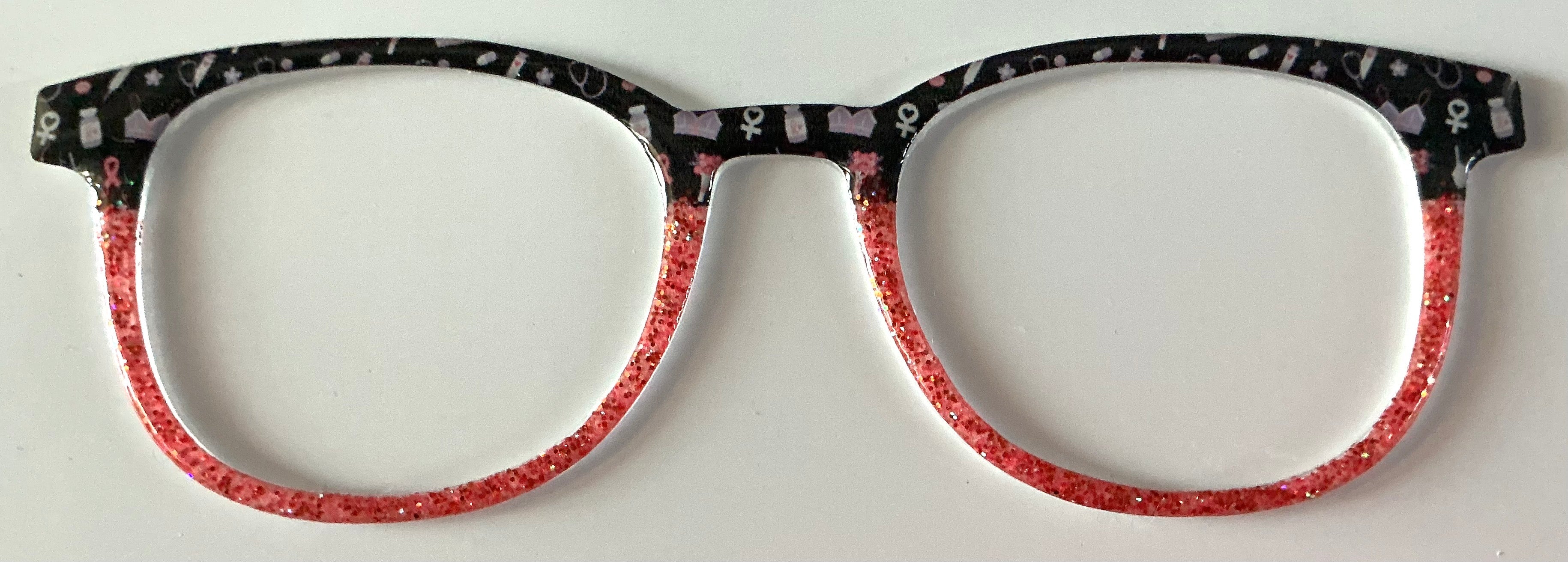Reese Topper; misc/pinkish red glitter fade